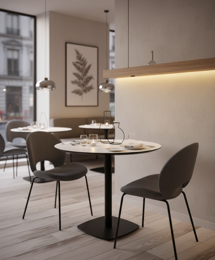 Стол Brooklyn черный белый матовый_2