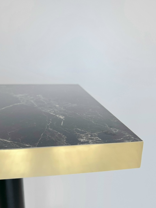Столешница HPL на основе МДФ черный мрамор в золоте черный_2