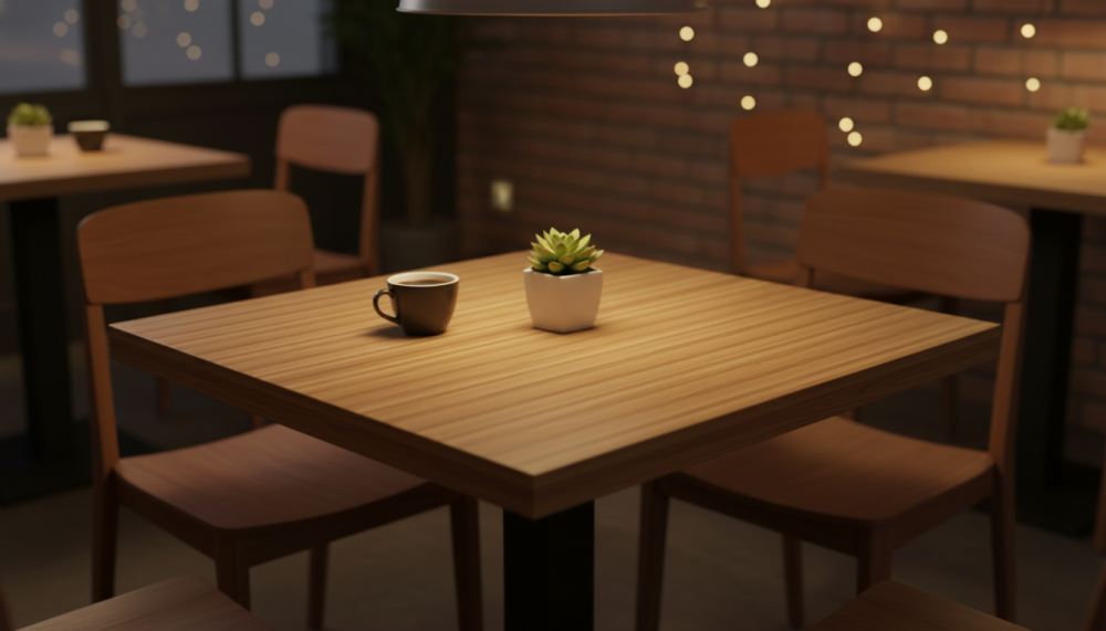 Столешница шпон дуба на основе ВЛАГОСТОЙКОГО МДФ (Квадратная)