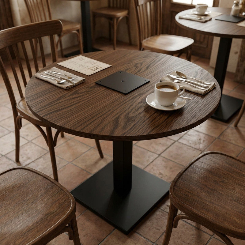 Столешница шпон дуба на основе ВЛАГОСТОЙКОГО МДФ (Круглая)