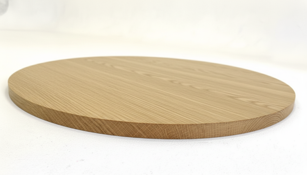 Столешница шпон дуба на основе ВЛАГОСТОЙКОГО МДФ (Круглая)