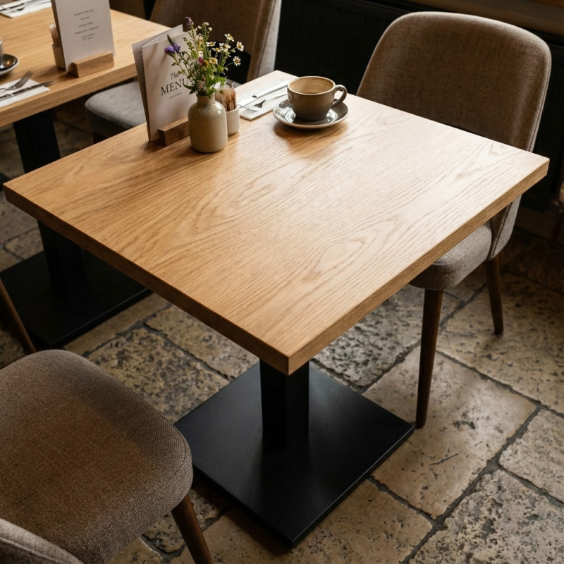 Столешница шпон дуба на основе ВЛАГОСТОЙКОГО МДФ (Прямоугольная)