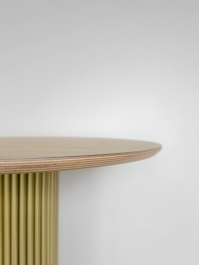 Столешница Фанера, диаметр 600, цвет - Дуб Рустик, натуральный торец